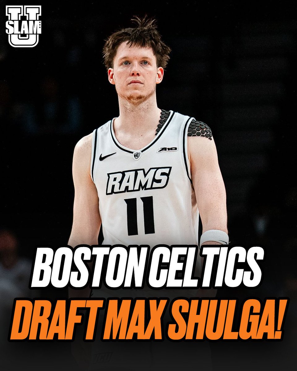 slam_university's tweet image. The Boston Celtics just drafted VCU's Max Shulga ☘️