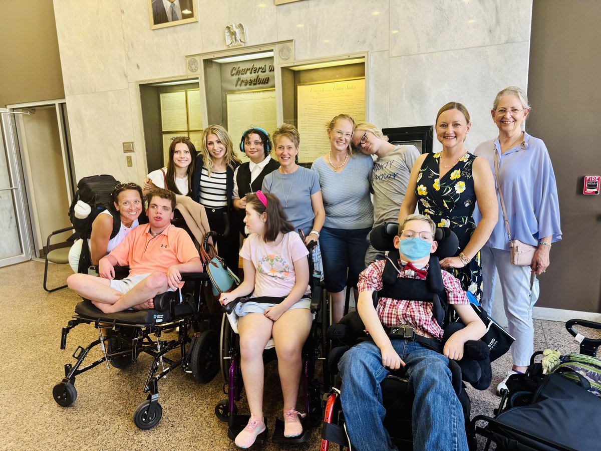 fragilechildTX's tweet photo. Barefoot but unstoppable👣 
#Texas families went to @JohnCornyn &amp; @tedcruz offices to say: NO to #HR1. NO to #Medicaid cuts.
Cornyn: Refused our letter. 
Cruz: Met our kids, took ltr. (Thx, security 👠)
📞 Call now! #ProtectTXFragileKids #MedicaidSavesLives #HR1 #BarefootAdvocacy https://t.co/m1RPVhfjot