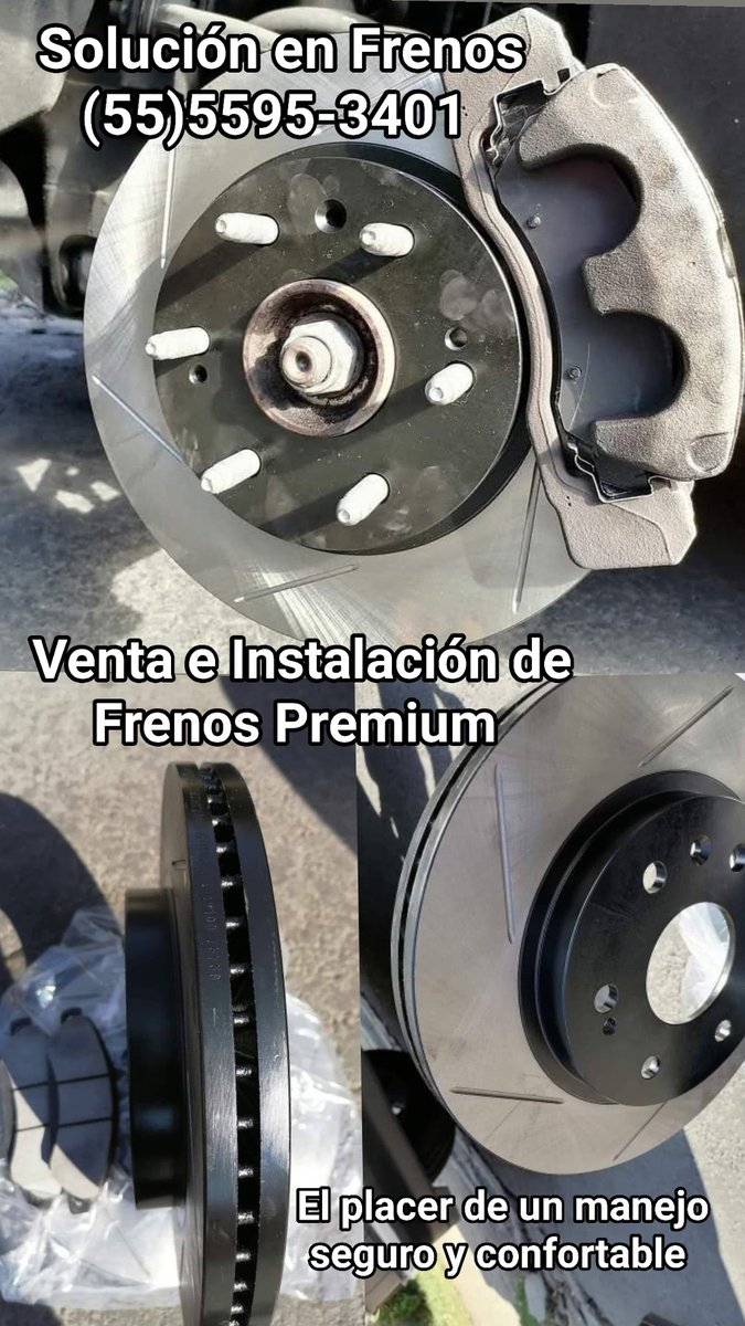 Discos y Balatas Premium (@frenosxym) on Twitter photo Solución en Frenos
Venta e Instalación de Frenos de Alta Calidad Premium
Lunes - Sábado 9:00 a 19:00
Contoy MZ 321 LT 1 Esq. Calle Tekal, Héroes Padierna, Tlalpan
Tel. (55)5595-3401, (55)6793-2461
<a href="/LaRomaDF/">Colonia Roma 🚲</a> <a href="/PaseosdeTaxquea/">PaseosDeTaxqueña</a> <a href="/villacoapa1/">Villa Coapa</a> <a href="/En_Narvarte/">Colonia Narvarte</a> <a href="/c_insurgentes/">Corredor Insurgentes</a> Solución en Frenos
Venta e Instalación de Frenos de Alta Calidad Premium
Lunes - Sábado 9:00 a 19:00
Contoy MZ 321 LT 1 Esq. Calle Tekal, Héroes Padierna, Tlalpan
Tel. (55)5595-3401, (55)6793-2461
<a href="/LaRomaDF/">Colonia Roma 🚲</a> <a href="/PaseosdeTaxquea/">PaseosDeTaxqueña</a> <a href="/villacoapa1/">Villa Coapa</a> <a href="/En_Narvarte/">Colonia Narvarte</a> <a href="/c_insurgentes/">Corredor Insurgentes</a>