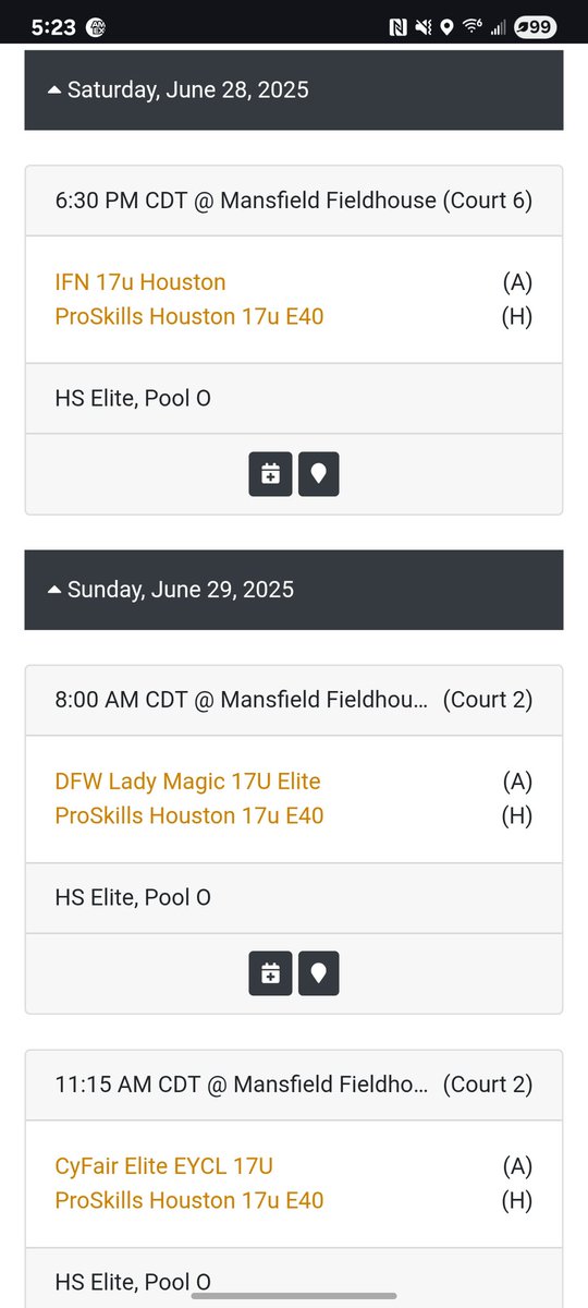 I can’t wait to play in the Earned Not Given tournament in Mansfield, TX this weekend! 🚨COLLEGE COACHES🚨Come check out my team (ProSkills Houston 17U E40) and I at the Mansfield Fieldhouse  - below, is our tournament schedule:
