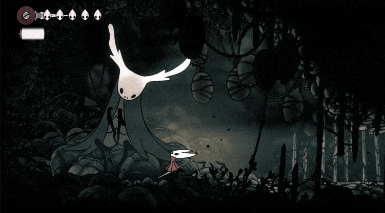 Ccmaci's tweet photo. Looking at the in-game sprites, Huntress's antenna(?) matches Hornet's shell, both using #fffffe as the majority hex value (imperfection due to image quality of the teaser gif or vignette).
I can see the padded walls, they want to take my phone away and put me in a straitjacket- https://t.co/qsdd3wht3f