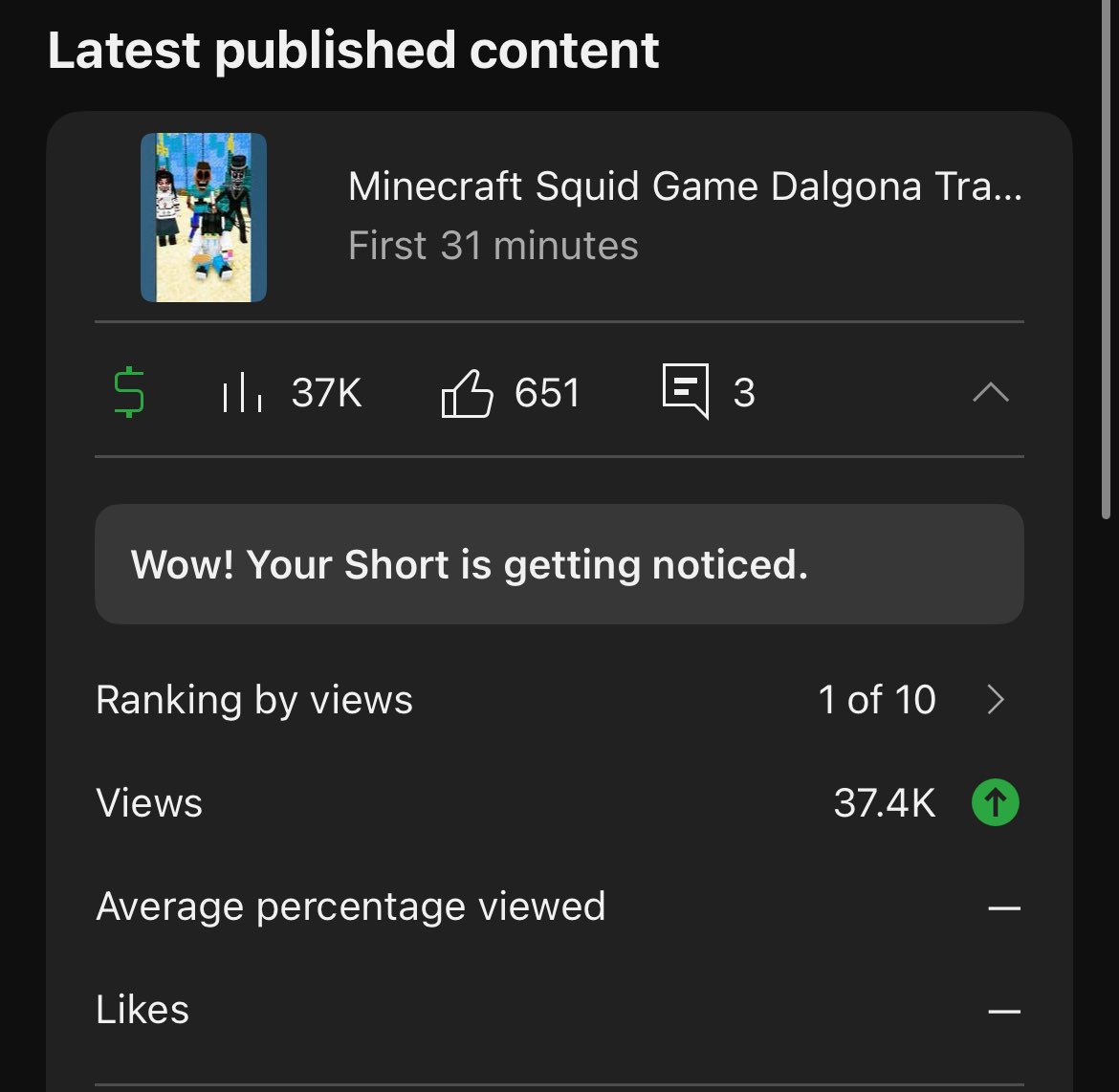 Four 1/10s in a row 🦋💚