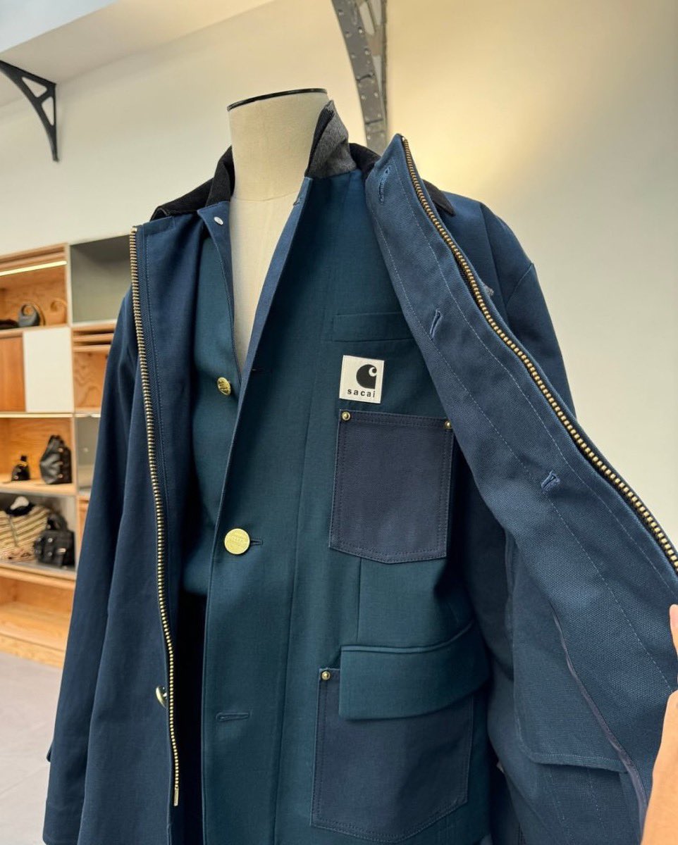 sacai x Carhartt WIP 2026年春夏コラボコレクションが登場予定