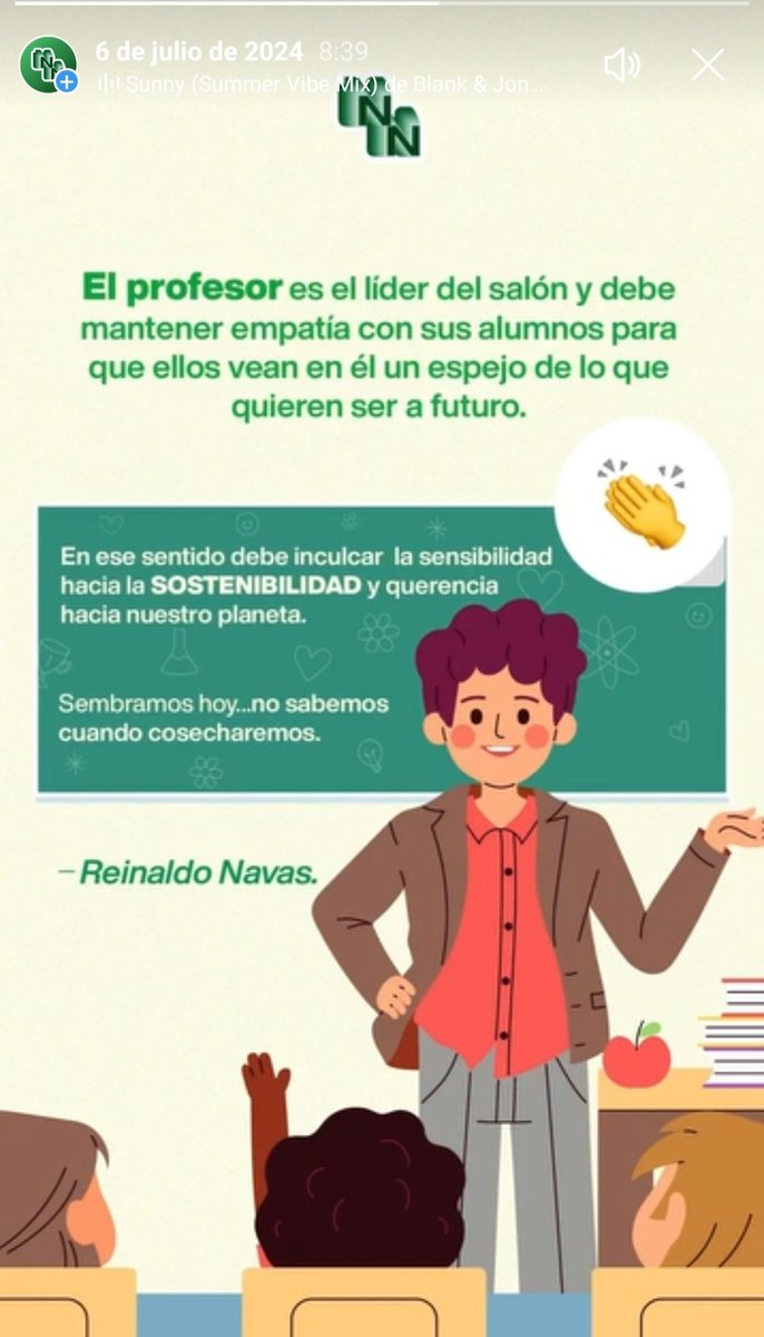 ReinaldoNavas's tweet photo. Ser Profesor es algo mas que dictar una clase. https://t.co/aBRAXpdTtg