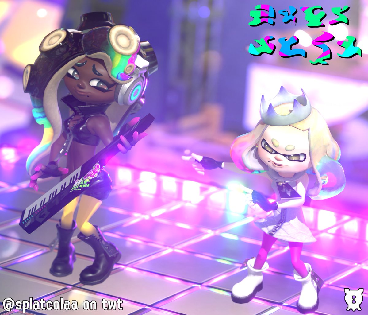 splatcolaa's tweet image. Acid Hues - Performed by Off The Hook