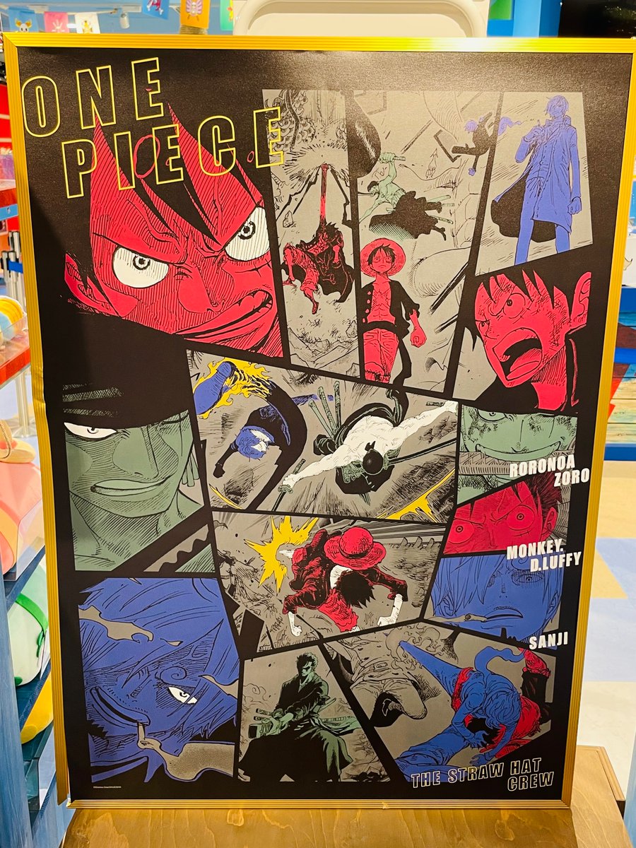 再入荷】原画商品 A全アートポスター ルフィ&ゾロ&サンジ 1,650円