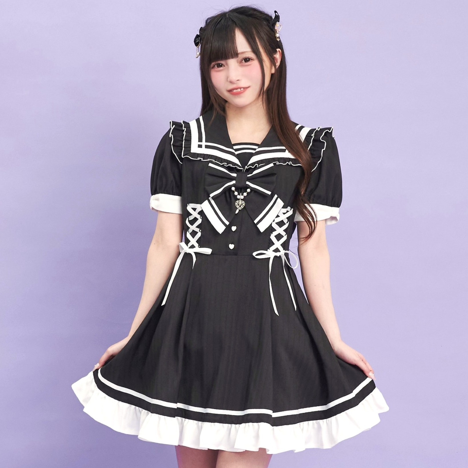 連休破格大セール❗️美品❤︎シークレットハニー❤︎セーラーカラー❤︎ジャケット❤︎紺色 シークレットハニー Secret Honey セーラー襟セットアップ