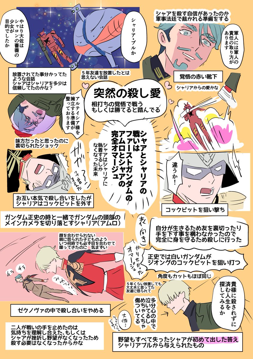 シャとシャリの自分なりの自己解釈！
(シャに関してひどい言い回ししてますが、実は大好きなシーンです！悪口じゃないよ‼︎)

個人的解釈だからどう思おうと自由自由！！