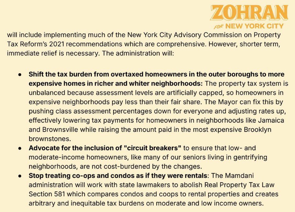 emphasis: ⸻ Zohran Mamdani’s tax plan boils down to one thing: punish ...