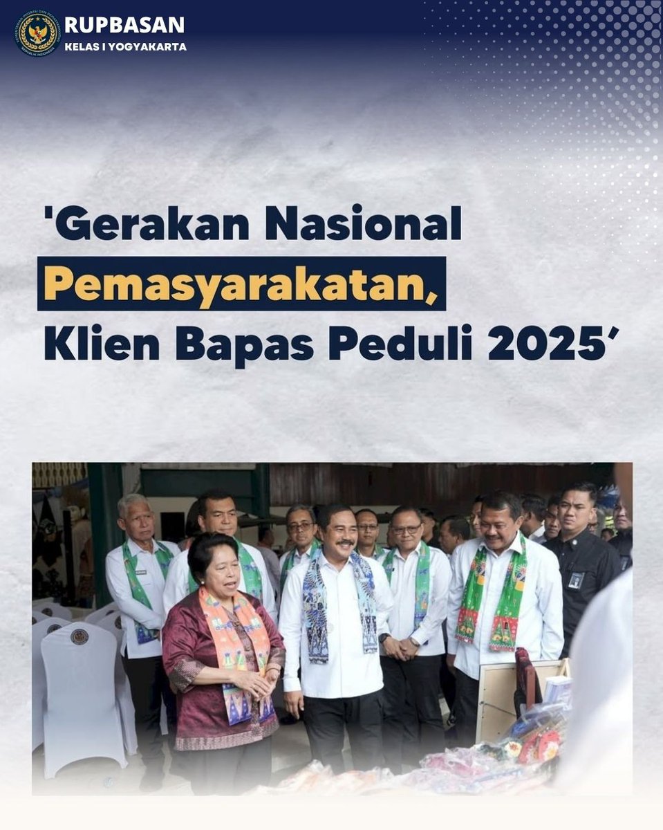 rupbasanjogja's tweet photo. Menteri Imigrasi dan Pemasyarakatan (Menimipas), Agus Andrianto, menegaskan alternatif pidana bertujuan memasyarakatkan kembali terpidana sekaligus memberi manfaat bagi masyarakat melalui kerja sosial. https://t.co/vCtvp3wO8z