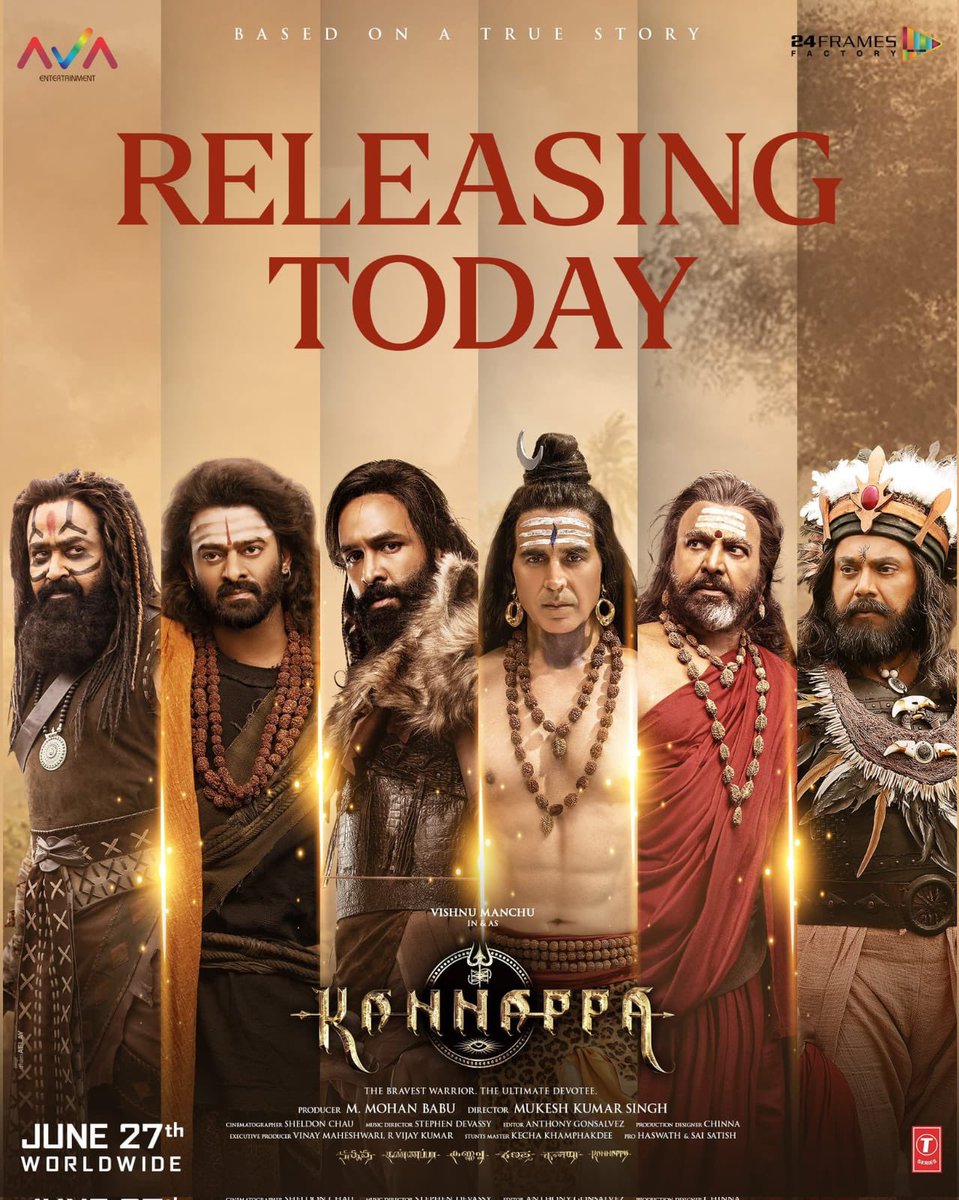 𝐆𝐑𝐀𝐍𝐃 𝐑𝐄𝐋𝐄𝐀𝐒𝐄 𝐓𝐎𝐃𝐀𝐘
#Kannappa
In #MINI-SIVA THEATRE 

𝐁𝐎𝐎𝐊𝐈𝐍𝐆𝐒 𝐎𝐏𝐄𝐍 𝐍𝐎𝐖👇🏻 
in.bookmyshow.com/movies/yemmiga… @Bookmyshow

<a href="/MythriRelease/">Mythri Movie Distributors LLP</a>
<a href="/themohanbabu/">Mohan Babu M</a> <a href="/iVishnuManchu/">Vishnu Manchu</a> <a href="/Mohanlal/">Mohanlal</a> #Prabhas <a href="/akshaykumar/">Akshay Kumar</a> <a href="/MsKajalAggarwal/">Kajal Aggarwal</a> <a href="/PDdancing/">Prabhudheva</a> <a href="/24FramesFactory/">24 Frames Factory</a> <a href="/avaentofficial/">AVA Entertainment</a>