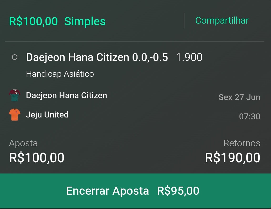XandTips_'s tweet image. 🇰🇷 Coreia do Sul - Liga K1
⚽️ Daejeon - Jeju - 07:30
📝 HA: Daejeon -0.25  
📈 1,0% sobre o valor do banca
