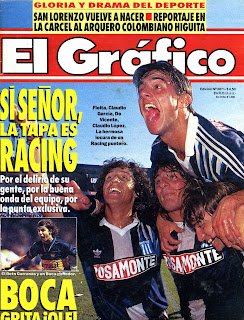 🖼 #LATapa de la semana, para <a href="/RacingClubLAT/">Racing Club LAT</a> y sus Mellizos, que le dieron el triunfo a La Academia en el Clásico y nos permitieron emular una histórica portada de <a href="/elgraficoweb/">El Gráfico</a>.
