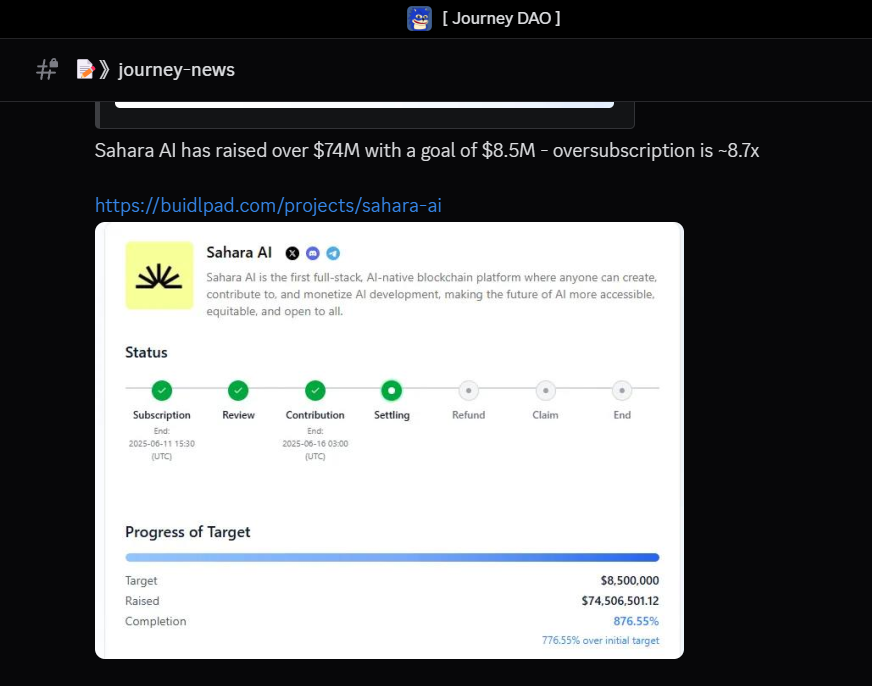 Those who’ve been keepin’ tabs on my profile for a couple months probably caught my breakdown on <a href="/saharaai/"></a>. So, on June 25, they announce the testnet rewards:

In <a href="/Journey_Alpha/">JOURNEY ALPHA</a>, we’ve been grinding this project from the jump. Big shoutout to the mates for helpin’ with some