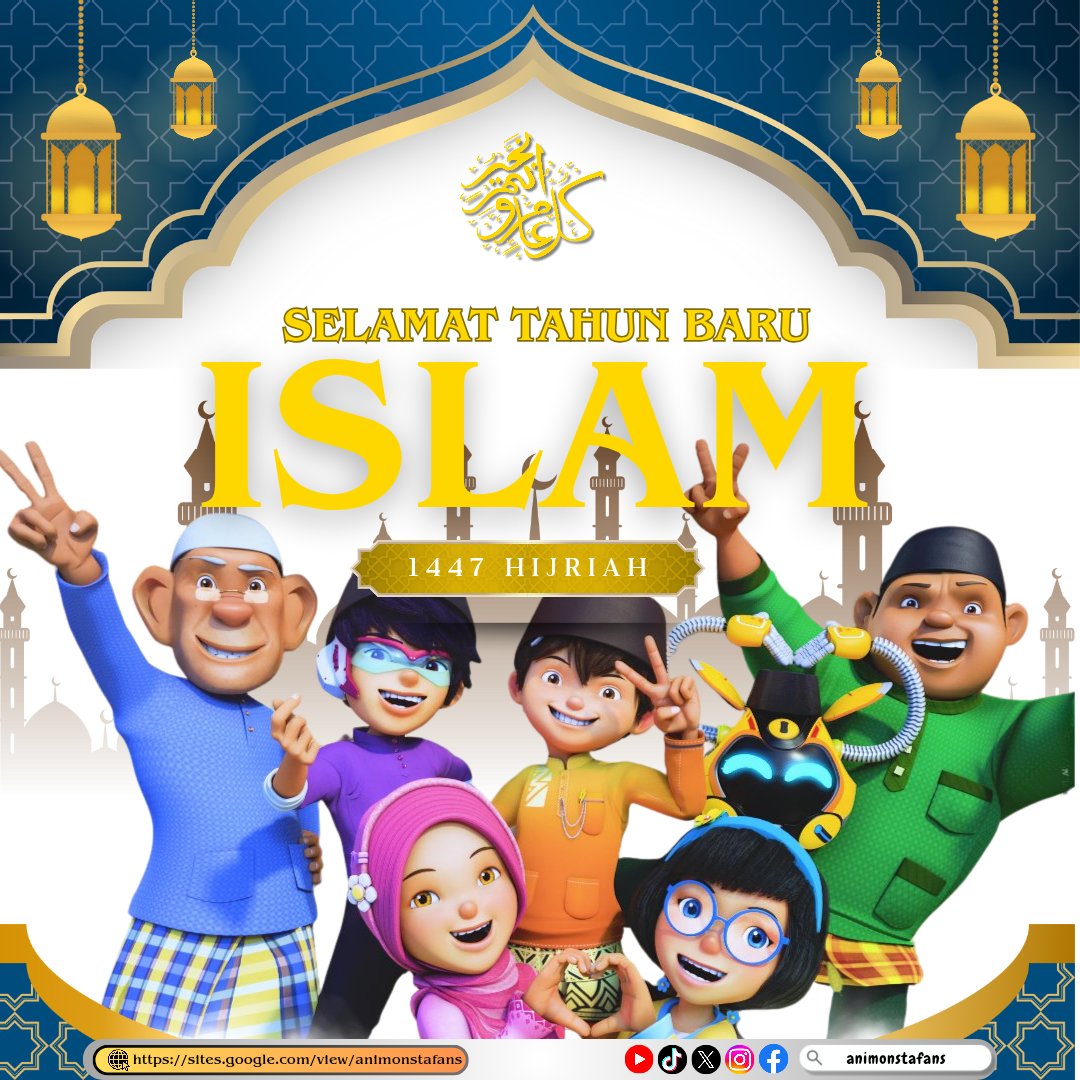 Selamat Tahun Baru Islam 1447 H. 🌙
 Semoga Allah SWT menerima amal ibadah kita di tahun yang lalu dan memberikan kita kekuatan untuk meningkatkan amal ibadah di tahun yang baru. ✨
#BoBoiBoy #TahunBaruIslam
