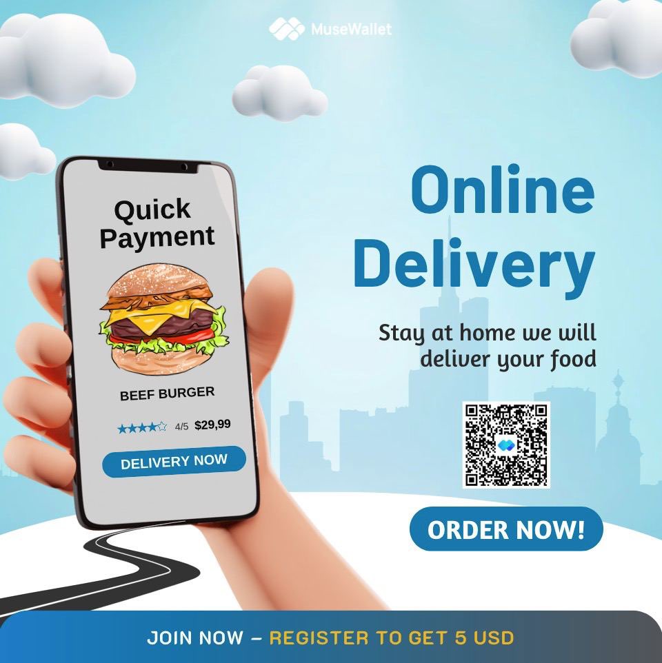 musepay_io's tweet image. Lunch is on us ! 
Get Musewallet and register for 5$ 
Enjoy fast payment and seamless transaction with Muse ✌️
#MUSE #musewallet #cryptoapps