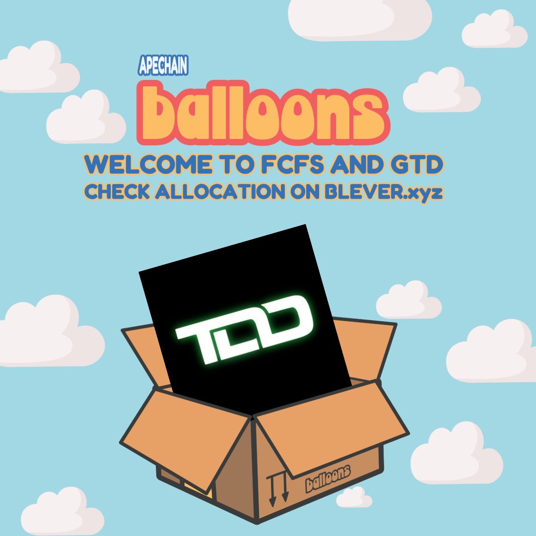 Balloons🎈 (@balloonsonape) on Twitter photo Did someone say delivery? 🎁
Welcome aboard, <a href="/TropadaDrih/">Tropa da Drih</a> ! You're now floating high with Balloons on Ape. 🎈
Catch us June 27 @ 12PM EST, only on Blever. Did someone say delivery? 🎁
Welcome aboard, <a href="/TropadaDrih/">Tropa da Drih</a> ! You're now floating high with Balloons on Ape. 🎈
Catch us June 27 @ 12PM EST, only on Blever.