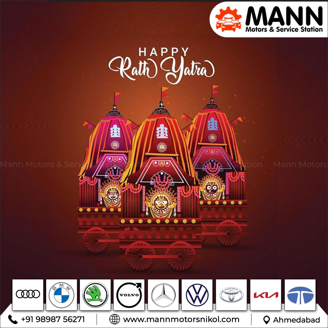 mannmotorsnikol's tweet photo. ЁЯМ╝ Wishing you all a blessed and joyful Rath Yatra!
May Lord JagannathтАЩs divine journey bring peace, prosperity, and positive drives into your life. ЁЯЪШЁЯЩП
#HappyRathYatra #MannMotors #CarCareWithDevotion #Ahmedabad #RathYatra2025 #LordJagannath #DivineDrive #MannMotorsNikol https://t.co/B5DoL2GxKd