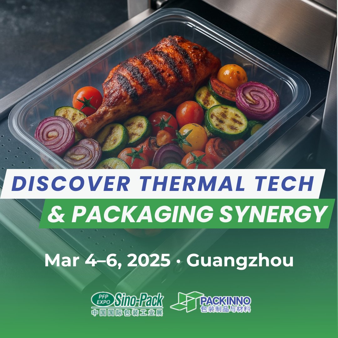 PackInno1's tweet image. 🌡 Thermal tech is evolving—and packaging must keep up!
Discover heat-resistant, smart packaging for next-gen food safety.
See it in action at Sino-Pack &amp;amp; PACKINNO 2026, Mar 4–6 in Guangzhou.
#SinoPack2026 #PACKINNO #FoodSafety #SmartPackaging #ThermalTech