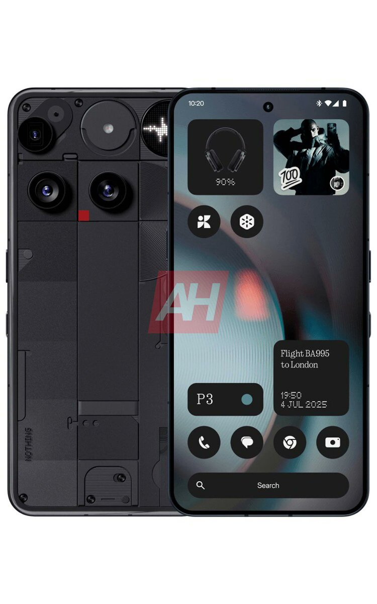 Nothing Phone 3 official images. ✅

🔳 Snapdragon 8s Gen 4 
📸 50MP periscope lens

Source: AndroidHeadlines
#NothingPhone3