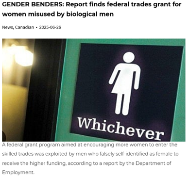 It is profitable to identify as women.