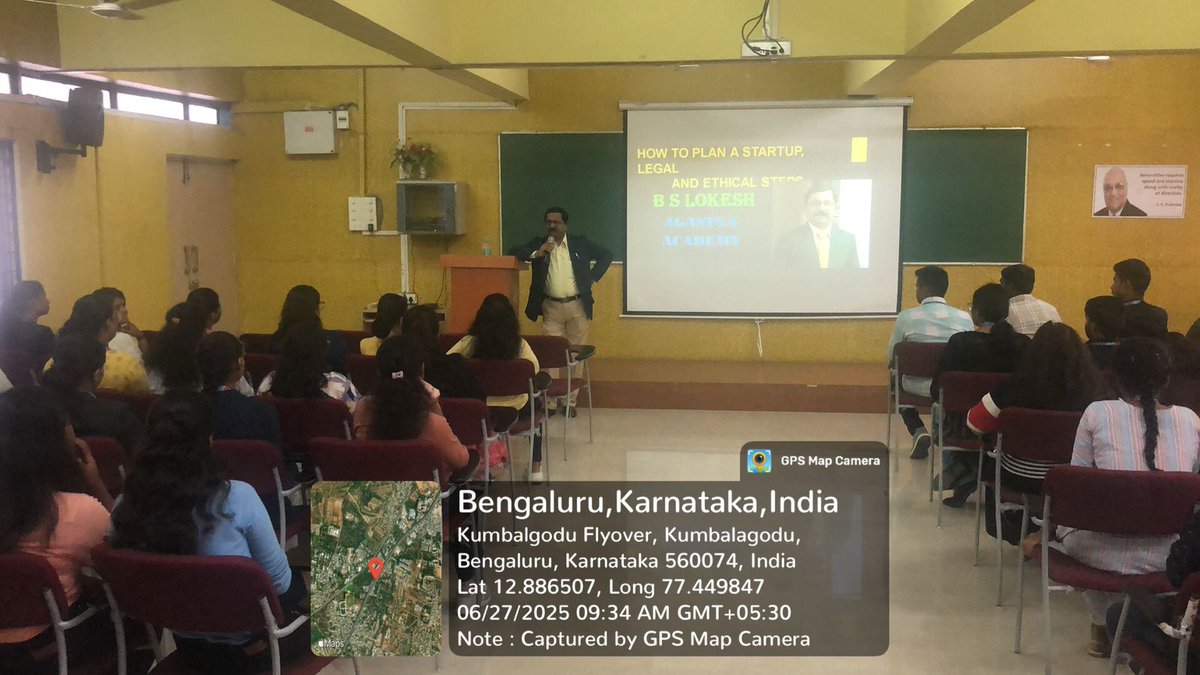 rrceblr's tweet image. 🎓✨ #PostEvent | #RRCE #MBADept
On 27 June, an insightful workshop on &quot;How to Plan for a Startup &amp;amp; Legal &amp;amp; Ethical Steps&quot; was held with Mr. Lokesh. Students gained valuable knowledge on building ethical, sustainable ventures! 💡👏
#StartupWorkshop #Entrepreneurship #RRCEEvents