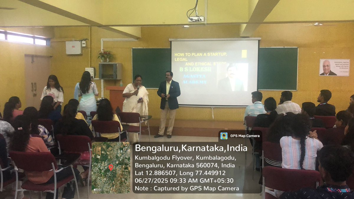 rrceblr's tweet image. 🎓✨ #PostEvent | #RRCE #MBADept
On 27 June, an insightful workshop on &quot;How to Plan for a Startup &amp;amp; Legal &amp;amp; Ethical Steps&quot; was held with Mr. Lokesh. Students gained valuable knowledge on building ethical, sustainable ventures! 💡👏
#StartupWorkshop #Entrepreneurship #RRCEEvents