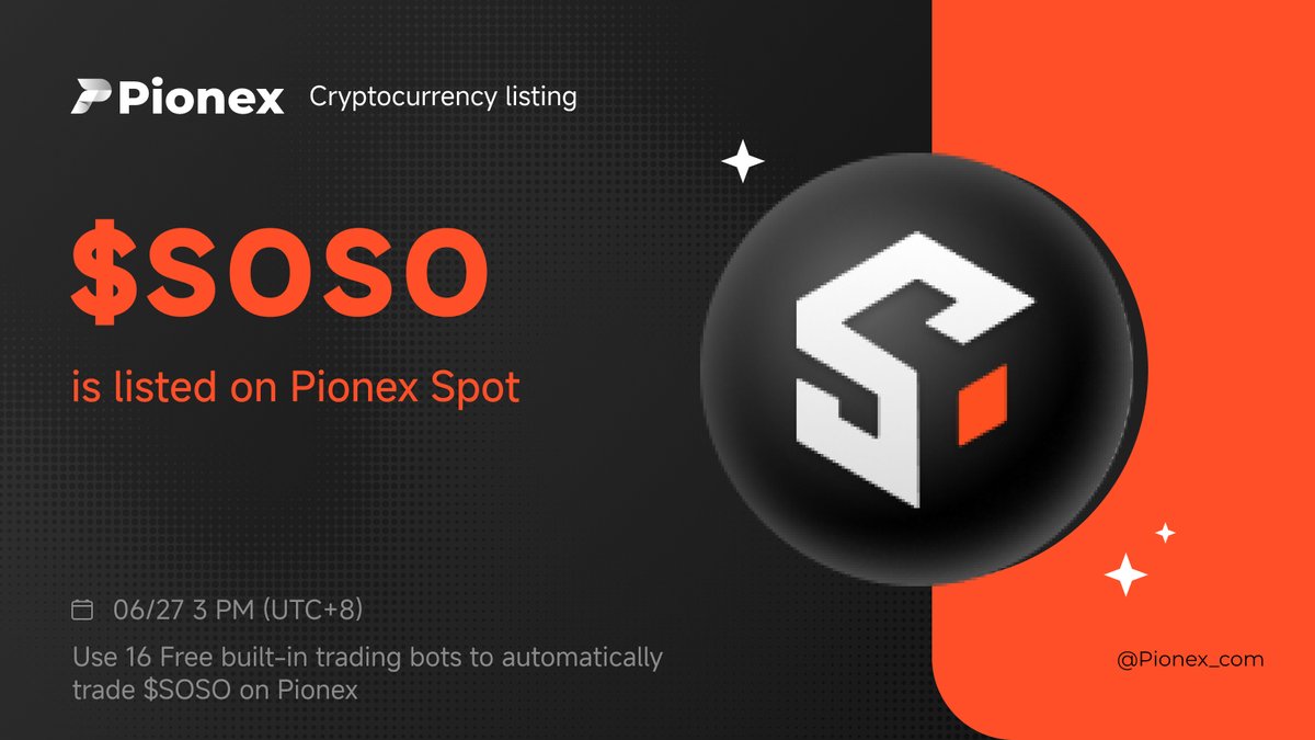 🚀#Pionex has listed $SOSO <a href="/SoSoValueCrypto/">SoSoValue</a> and opened $SOSO / $USDT trading.

⬇️Trade now
pionex.com/en/trade/SOSO_…

#SOSO #PIONEX