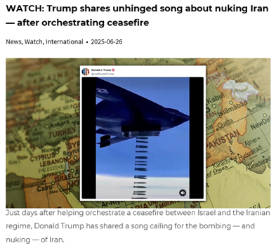 Do you believe Iran had a nuclear bomb?
Yes / No
