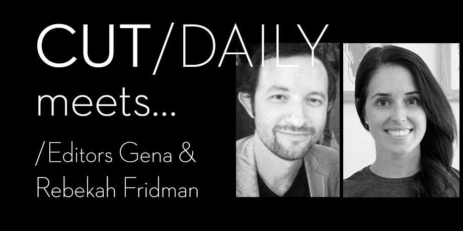 Today's free issue of Cut/daily - So I Married a Film Editor!

An interview with Gena and Rebekah Fridman, two working editors who happen to be married to each other.

Also gives me a chance to post this excellent clip:

youtube.com/watch?v=IqycJp…

cut-daily.com/455-so-i-marri…