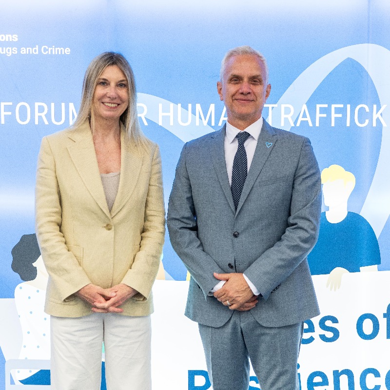 UNODC_OrgCrime's tweet photo. It’s a wrap! #VoicesOfResilience has come to an end—but the work continues.

Our message is clear: Survivors must lead the way to #EndHumanTrafficking.

Let’s keep listening. Let’s keep learning. Let’s keep acting.

Thank you for standing with us 💙