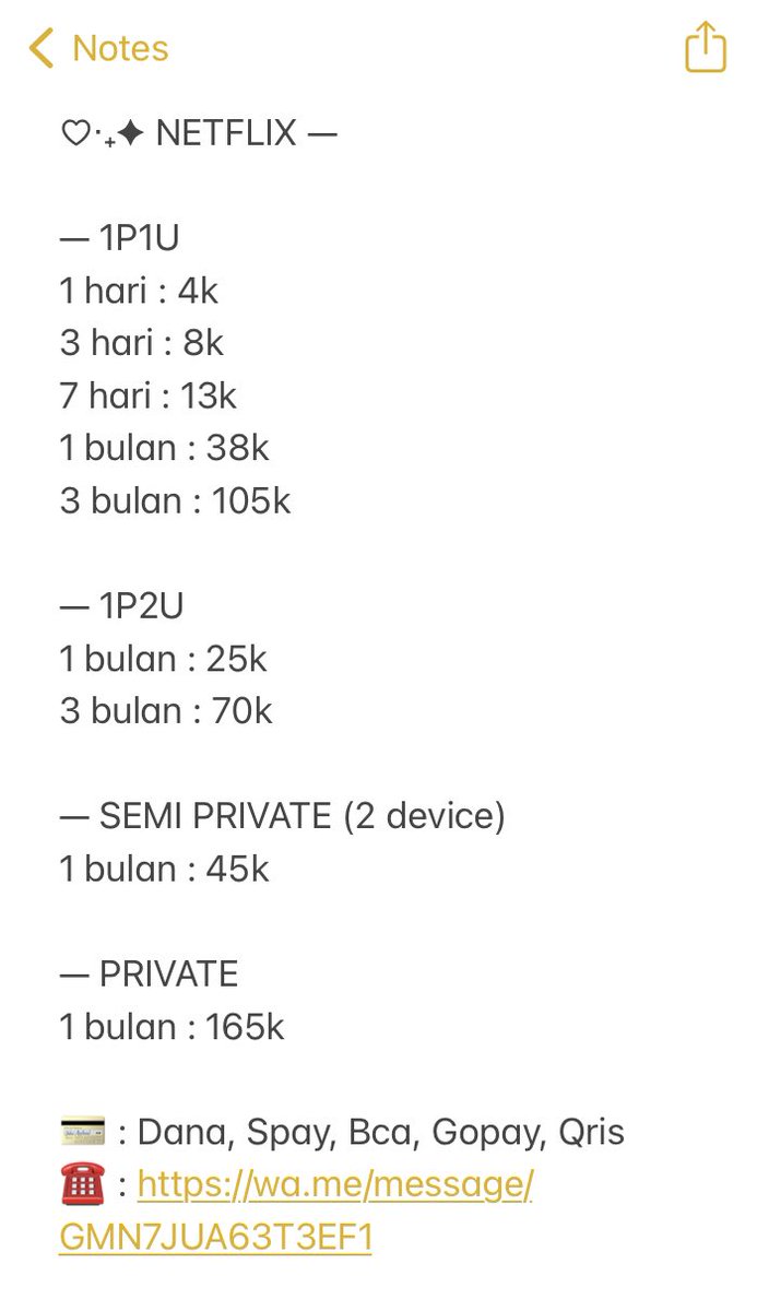 Yang lagi cari netflix boleh banget disini
📥 full garansi
📥 since 2021
📥 trusted

📨 order: wa.me/message/GMN7JU…

wts wtb netflix, squid game, spotify wetv viu youtube prime iqiyi murah #zonauang️ #zonajajanᅠ #SquidGame