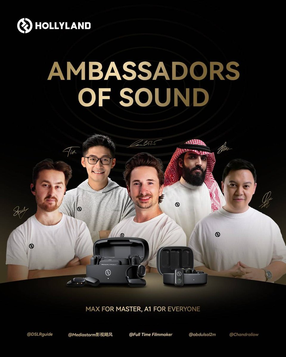 ✨ MAX FOR MASTER, A1 FOR EVERYONE ✨  🎤✨We've teamed up with world-class creators to deliver unparalleled audio experiences! Whether you're a professional or an everyday user, HOLLYLAND delivers beyond your wildest audio imagination!🎧  #InnovationTech #HollylandTech