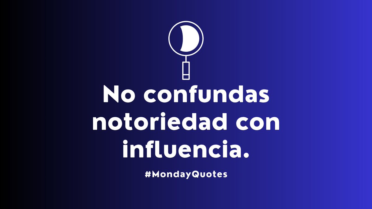 UgeFerradas's tweet image. Ser visible no siempre implica ser relevante.
La verdadera influencia no hace ruido: hace impacto.

Así que no confundas notoriedad con influencia.
#MondayQuotes #Reputación