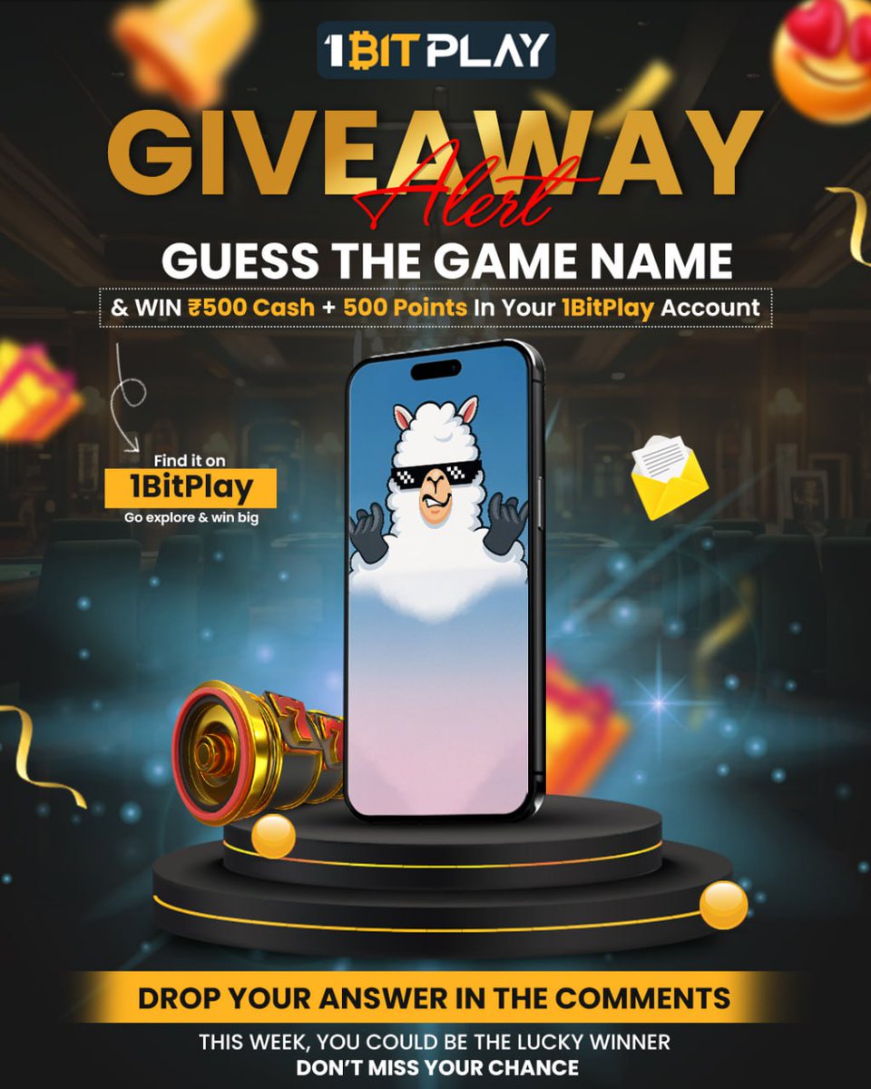 1bitplay's tweet image. 🎰GIVEAWAY ALERT🎰

Guess the Game Name &amp;amp; WIN ₹500 Cash + 500 Points in your 1BitPlay account 🔥

BIG WIN

💬 Drop your answer in the comments below

🎯 This week, YOU could be the lucky winner — don’t miss your shot

📲Play Now: 1bitplay.io

#IPL2025 #MegaContest…