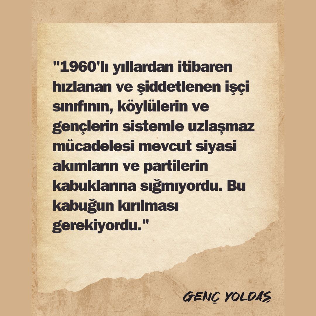 Dergimizin Özel sayısında yayınlanan, Adana'dan Bir DÖB'lünün yazdığı "Denizleri Anmak Denizler Gibi Savaşmaktır" başlıklı yazısını aşağıdaki bağlantıdan okuyabilirsiniz. 
gencyoldas.wixsite.com/gencyoldas/pos…