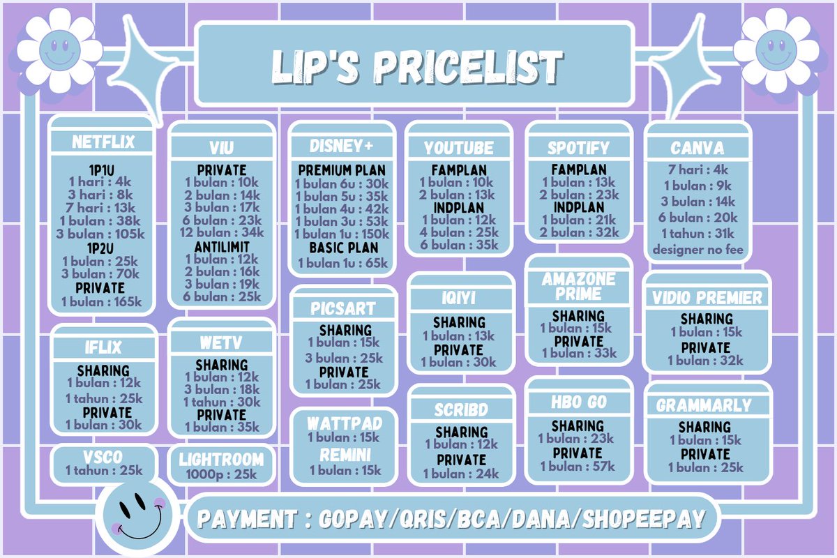 ready juga aplikasi premium selain netflix ya, ada spotify, youtube, viu, disney, canva, iflix, wetv, iqiyi, prime amazon, vidio, murah, trusted, squid game 3 #zonauang 

☎️ order : wa.me/message/GMN7JU…