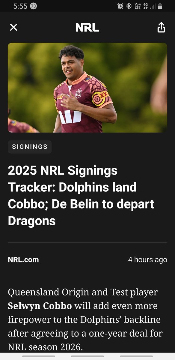 Screw the <a href="/brisbanebroncos/">Brisbane Broncos</a>. I am now a dolphins supporter