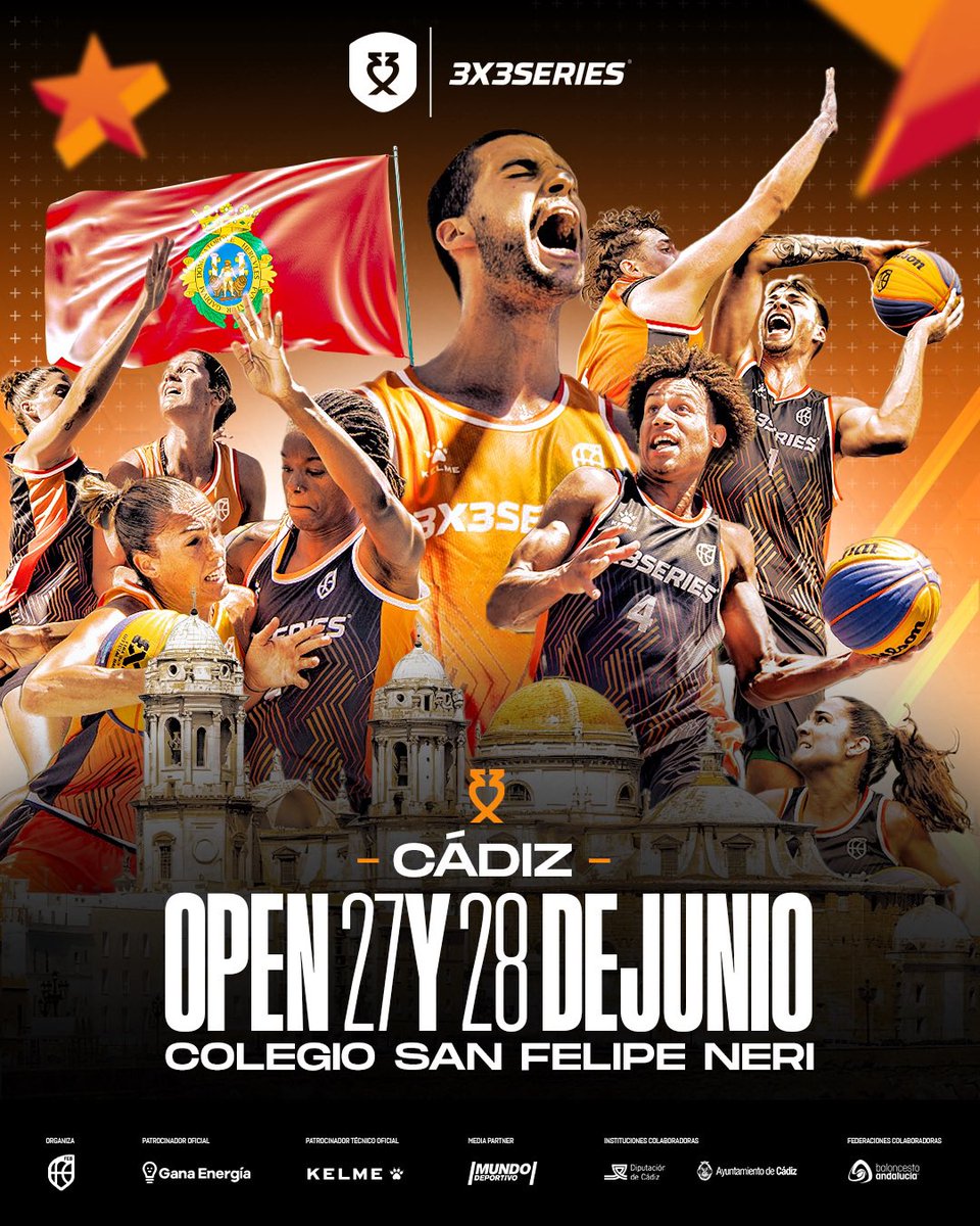 🏀 ¡El 3x3 Series 2025 aterriza HOY en Cádiz!

El Colegio San Felipe Neri se transforma en el mejor escenario del 3x3… ¡y no podéis faltar! 💥

🎟️ Acceso gratuito 

👀 ¿Quiénes se llevarán el 🏆?

#3x3Series