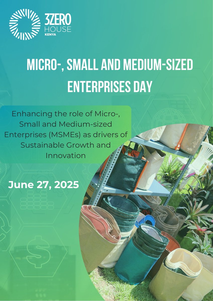 Today is World  MSMEs Day!🗓️ 

We celebrate the bold, climate entrepreneurs we work with at 3ZERO House Kenya turning small ideas into powerful solutions for people and the planet.🌎

Keep innovating. Keep building
#ClimateEntrepreneurship #MSMEsDay #SustainabilityInAction