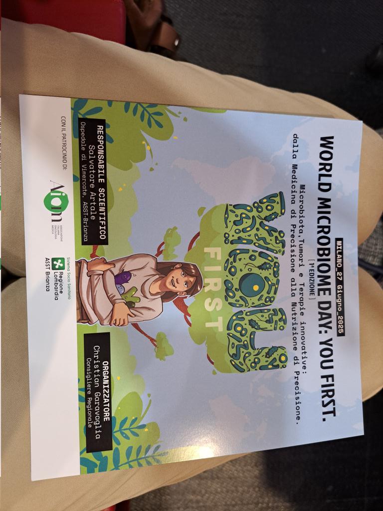 Today world microbioma day:great meeting focused on a top medical issue