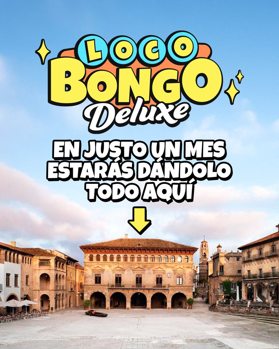 🔥 ¡Queda EXACTAMENTE 1 MES para darlo todo! 🔥
🌴 Loco Bongo Deluxe aterriza por primera vez en Barcelona y lo vamos a petar en el Poble Espanyol.
💃🏽 Ya somos MÁS DE 2.000 listxs para vivirlo. ¿Y tú?

🚨 26 de julio. ¡Apúntalo!
🎟️ Entradas en locobongo.es