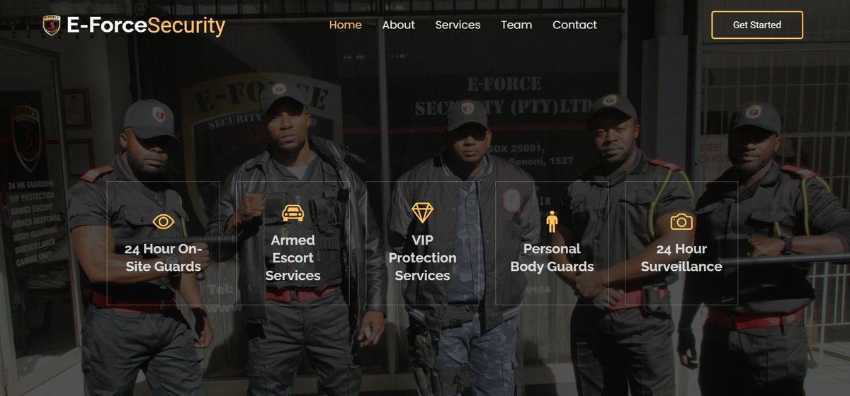 SeanDylanp1982's tweet photo. E-Force Security Solutions
https://t.co/Eg0TMxjCws

https://t.co/hgzcWXRv88

#portfolio #webdevelopment #getonline https://t.co/YGO2wP215N