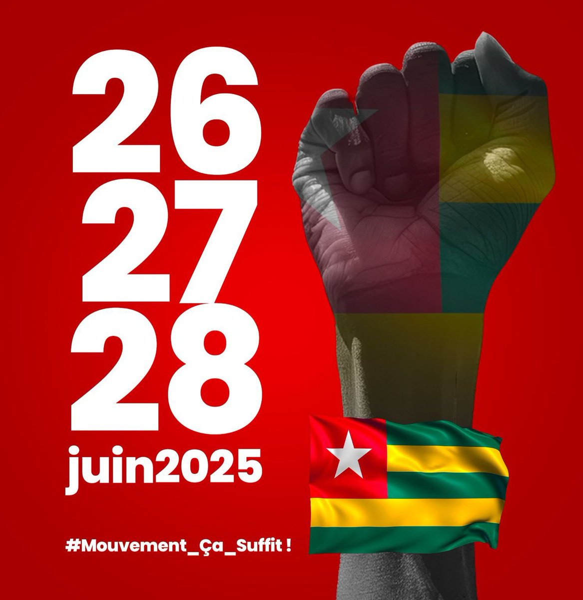 I stand with Togo.

We are all Togolese .

Oppression must end, Africa must be free.