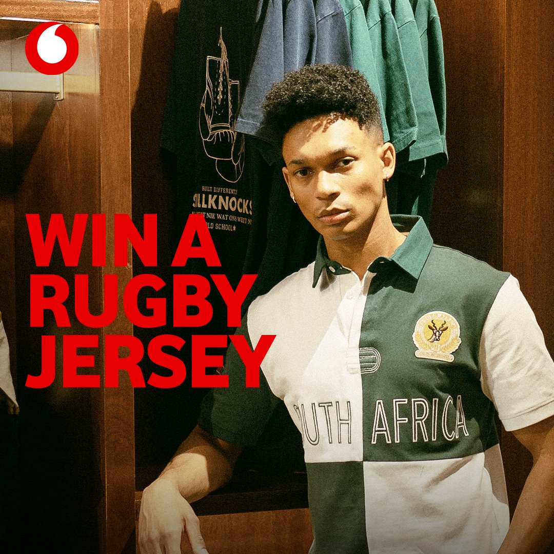 Own the gees. Rock the jersey.

Enter before the Boks run out in Cape Town tomorrow, and you could win an Old School classic - exclusive to Vodacom Customers.

🇿🇦 Enter here: tinyurl.com/mrw2vdd4