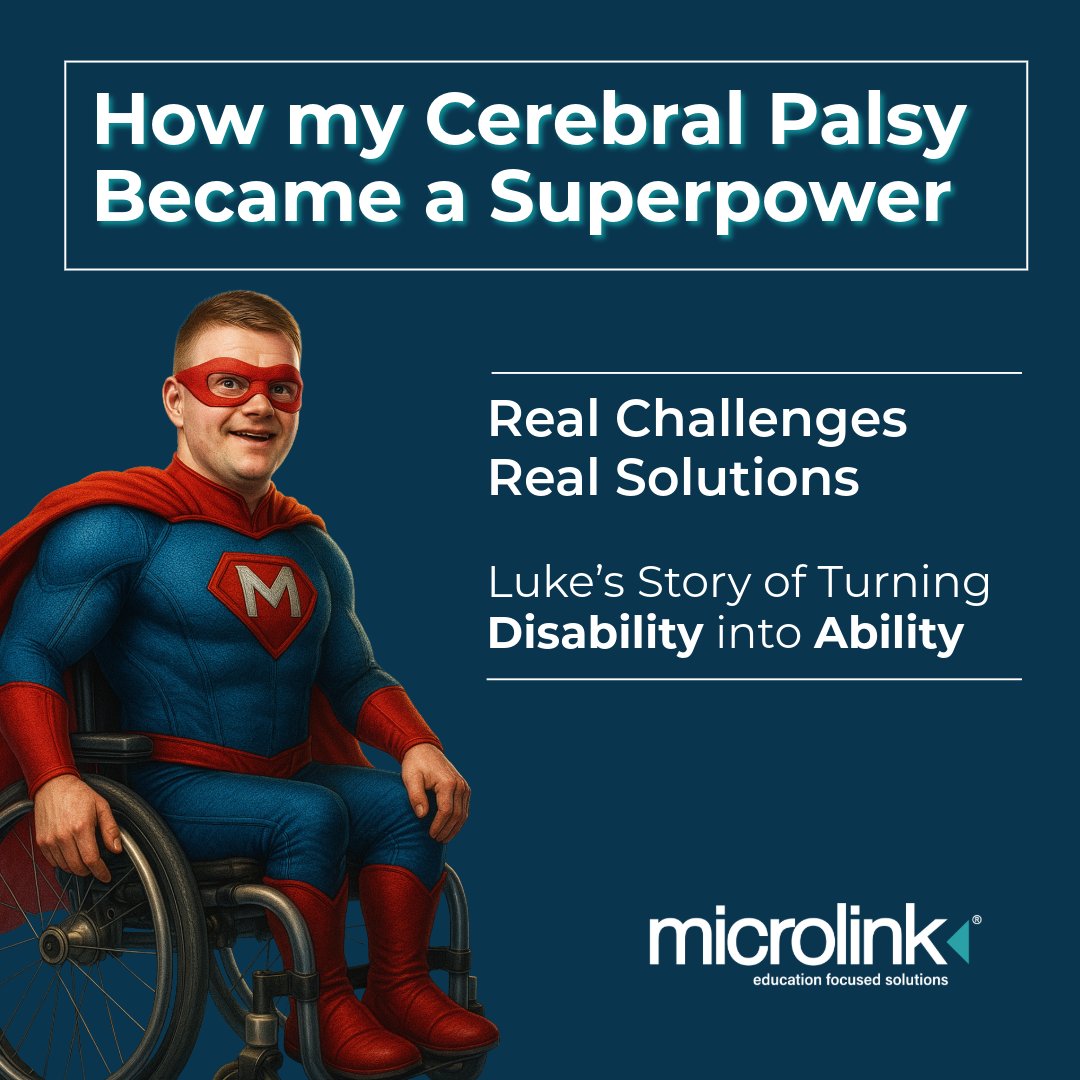 Microlink PC Education (@microlinke) on Twitter photo Happy Friday!
Our Content Researcher, Luke Nadin shares how his #CerebralPalsy became his superpower, and how he uses his lived experiences to support #inclusion in #education & the #workplace. 
Read his story: tinyurl.com/5545zduu Happy Friday!
Our Content Researcher, Luke Nadin shares how his #CerebralPalsy became his superpower, and how he uses his lived experiences to support #inclusion in #education & the #workplace. 
Read his story: tinyurl.com/5545zduu