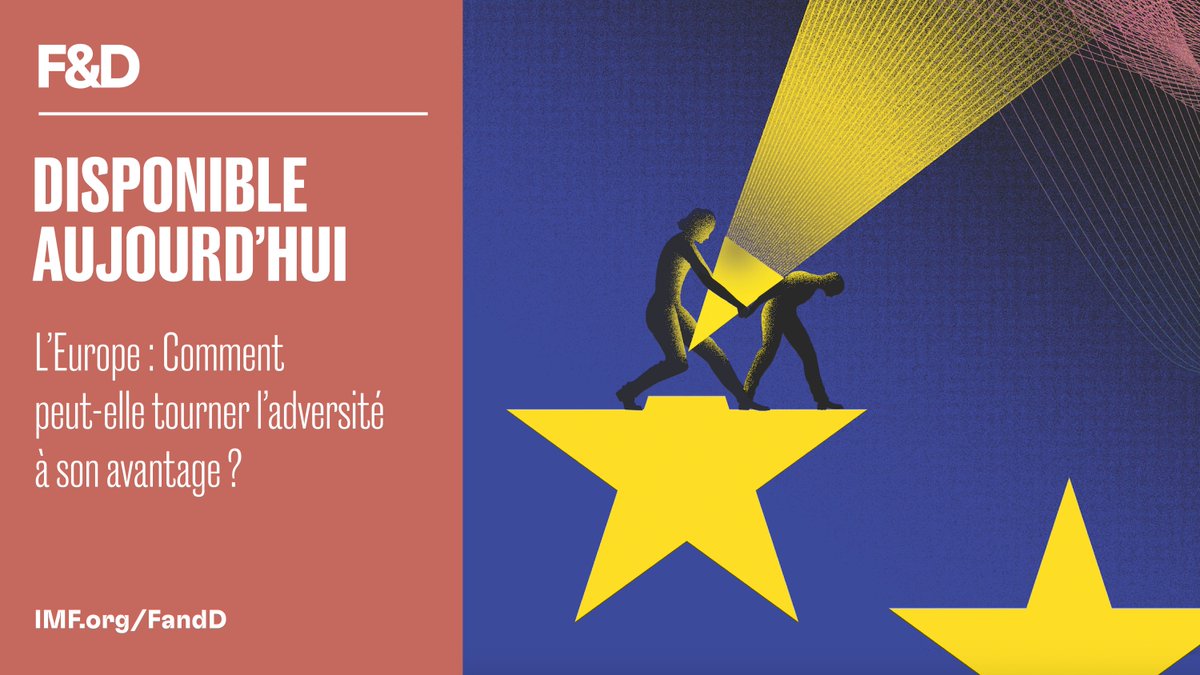 La croissance économique européenne marque le pas et les contrats sociaux sont mis à rude épreuve sur fond de montée des pressions sur les dépenses. L’UE peut-elle relancer son modèle économique ? Le numéro de juin de F&amp;D offre une analyse détaillée: imf.org/fr/Publication…