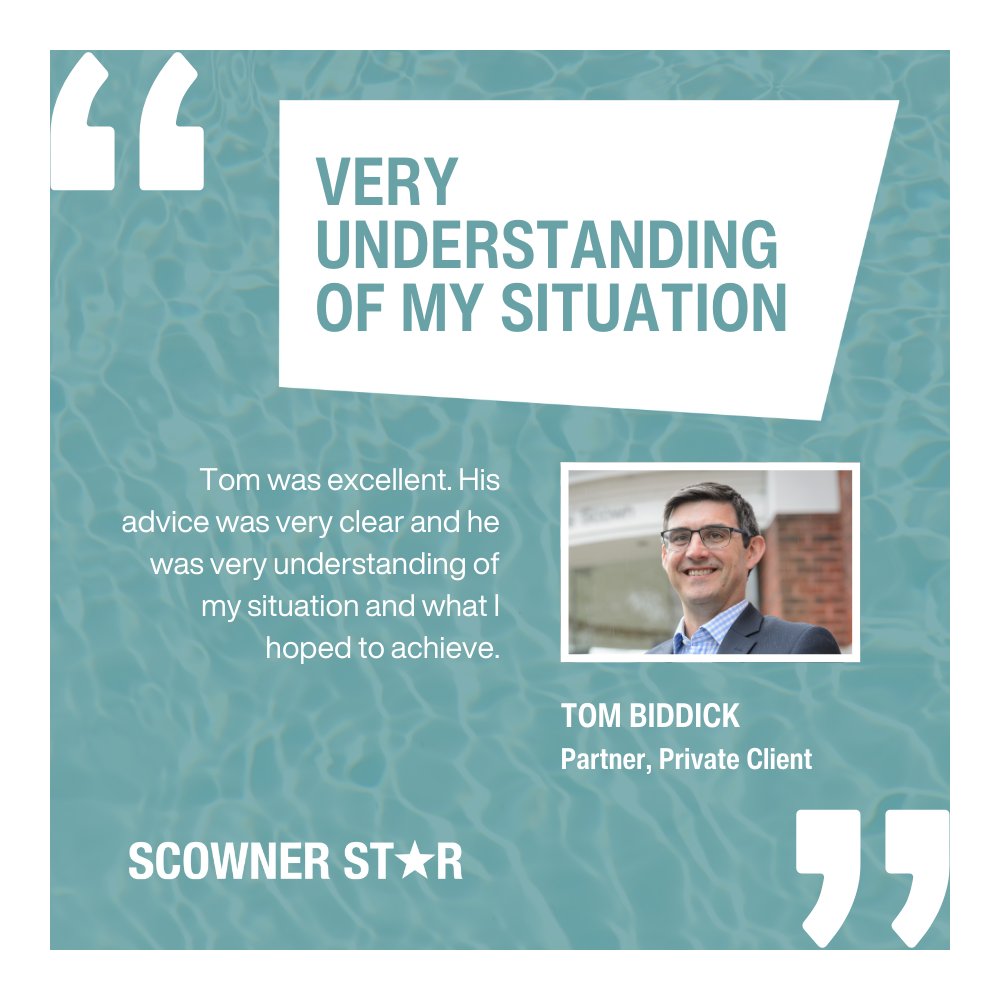 StephensScown's tweet image. Tom Biddick, Partner in our Private Client team is our star of the week 🌟

Here is a quote from one of his clients 👇 

#PrivateClient #ClientFeedback #Staroftheweek #ScownerStar