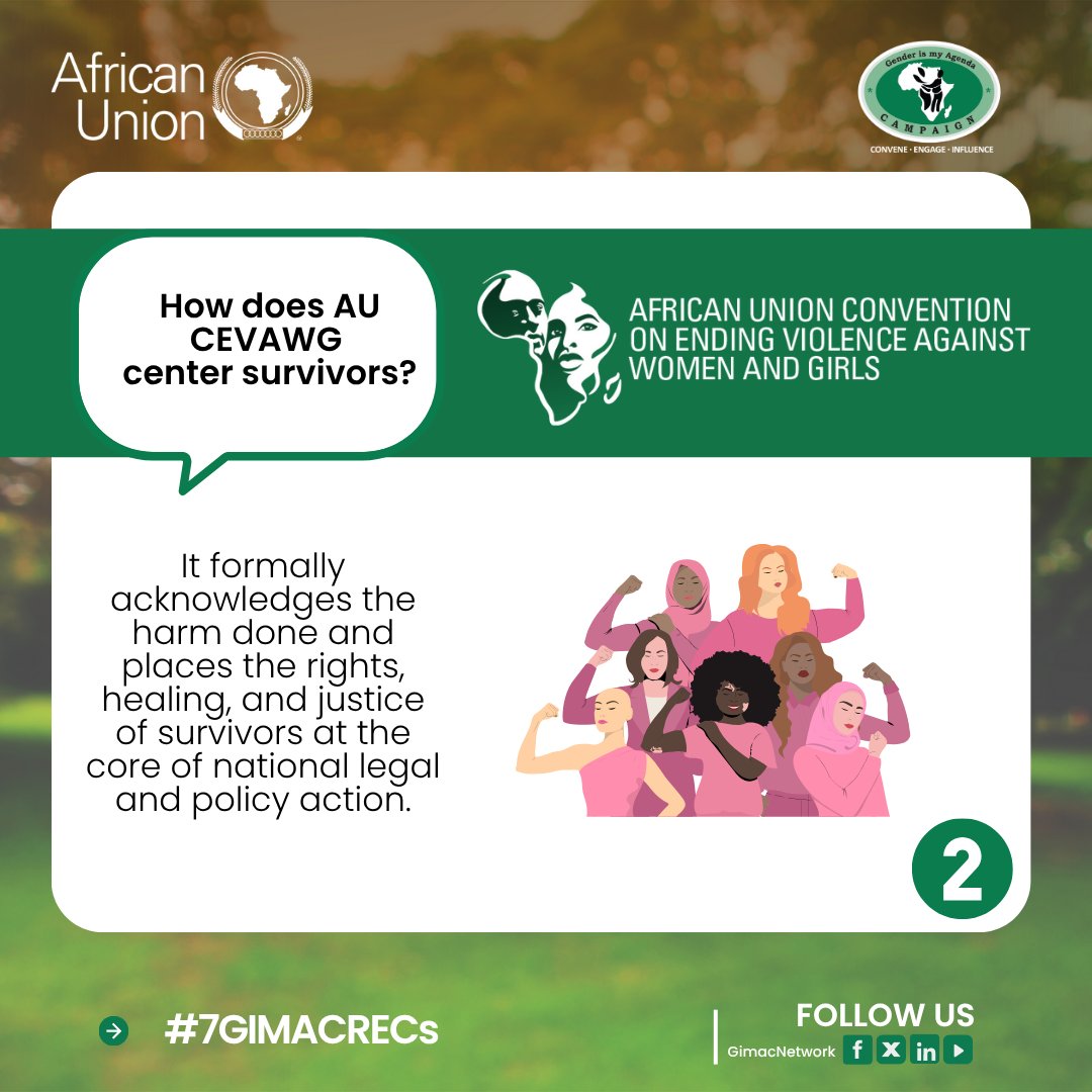 Too often, survivors are silenced. AU CEVAWG flips the script—it's built to listen, heal, and protect.
When survivors lead, systems change.
#7GIMACRECs #14GIMACYouth