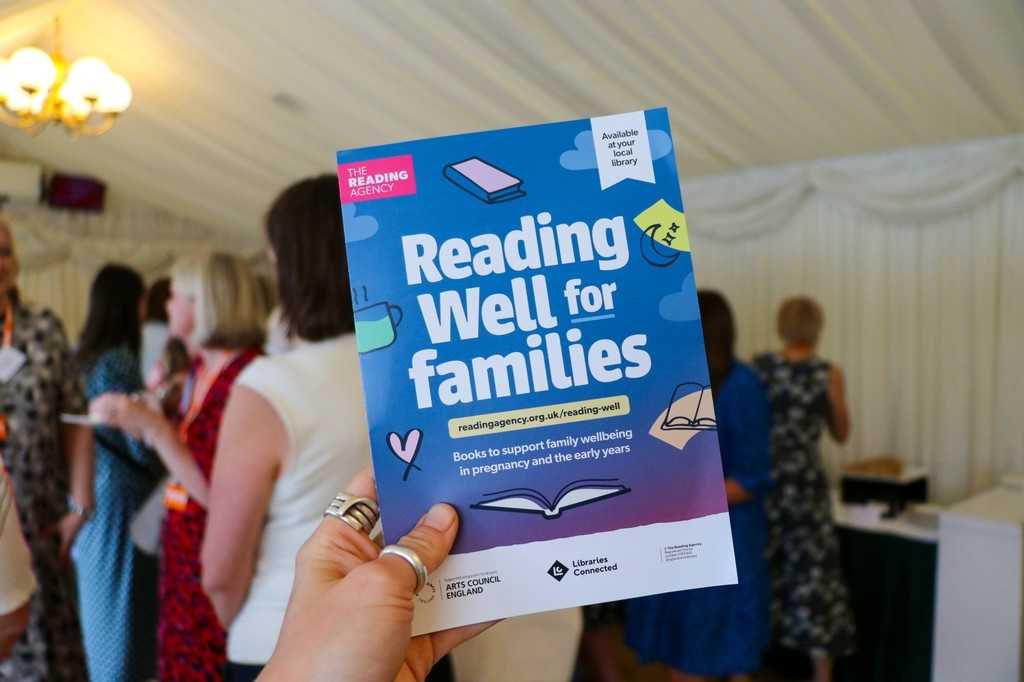 readingagency's tweet photo. We're so proud to launch #ReadingWell for families in England and Wales — a huge thank you to everyone who helped us celebrate and shape this vital resource. 

Visit your local library to browse the collection, or find out more on our website: https://t.co/RsUsetKqe6 https://t.co/8sZrakkbHC
